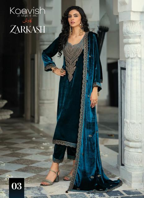 Kaavish zarkash dress material wholesale shops at mangalote